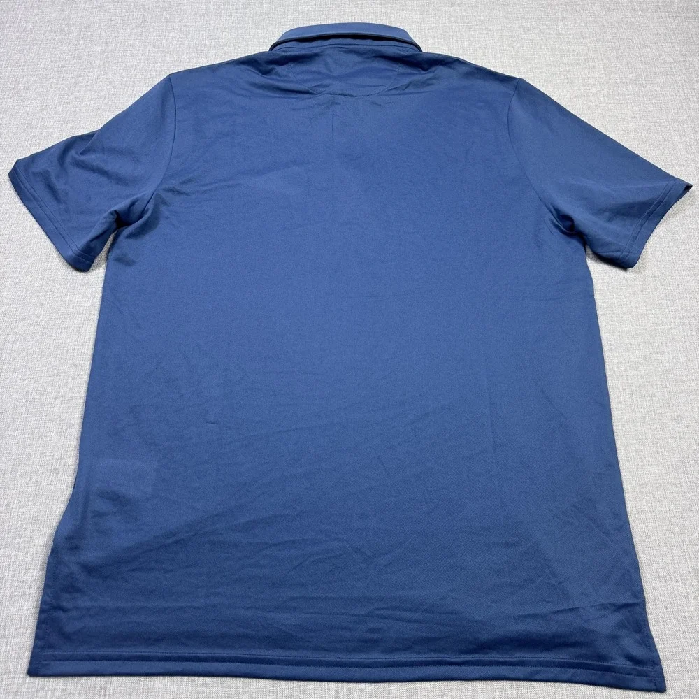 RLX Ralph Lauren Polo Shirt Mens M Blue Short Sleeve Polyester Moisture Wicking - Picture 13 of 13